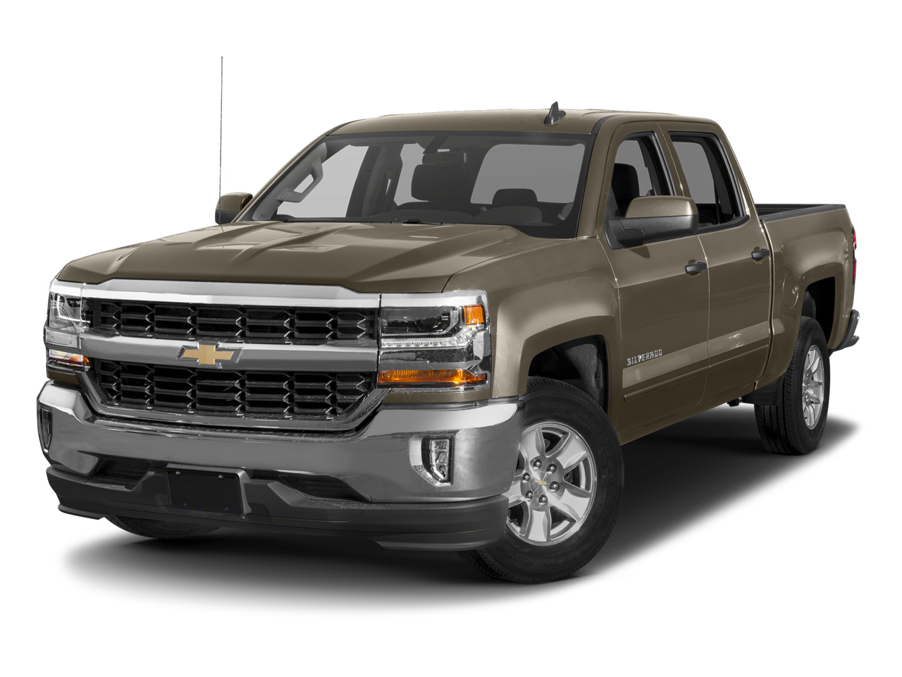 2017 Chevrolet Silverado 1500 LT in Pepperdust Metallic — front three-quarter view