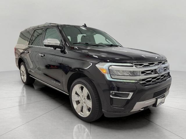 2023 Ford Expedition Platinum 4x4 in Agate Black Metallic — front three-quarter view