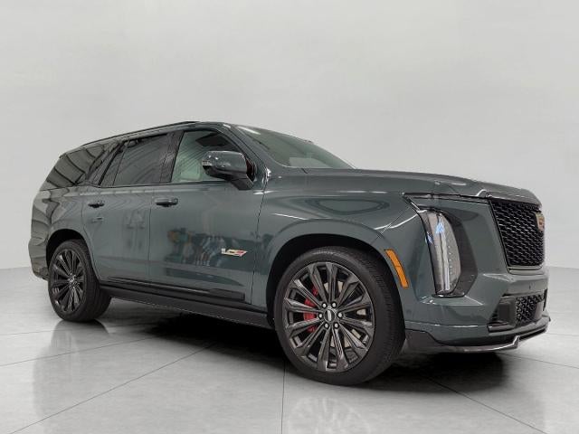 2025 Cadillac Escalade AWD 4dr V-Series in Aegean Stone — front three-quarter view